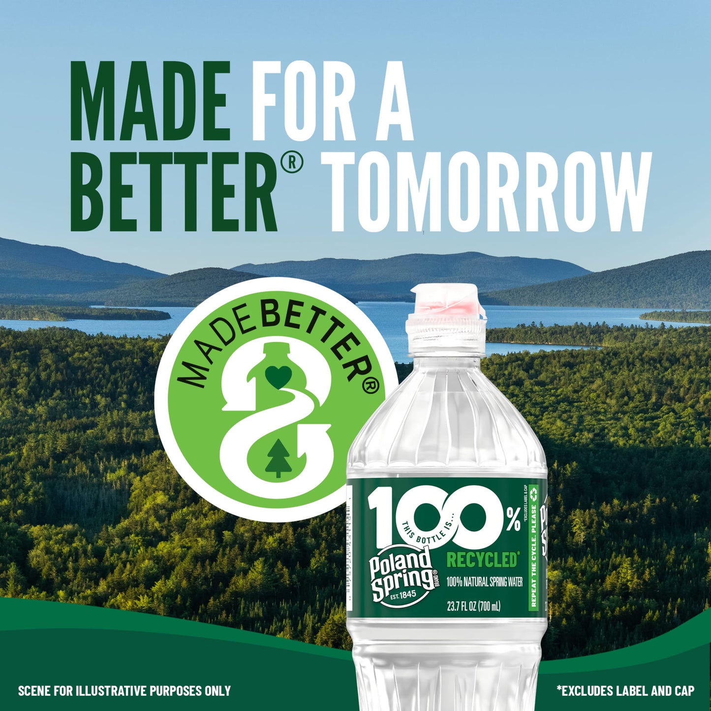 Brand 100% Natural Spring Water, 8-Ounce Mini Plastic Bottles (Pack of 48)