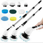 Electric Spin Scrubber, 1 Piece/2Pcs Rechargeable Electric Cleaning Brush with 6/12 Replaceable Brush Heads, Electric Rotary Scrubber Brushes with Adjustable Extension Handle, Cordless Shower Scrubber for Spring Cleaning, Tub, Toilet, Cleaning Supplies